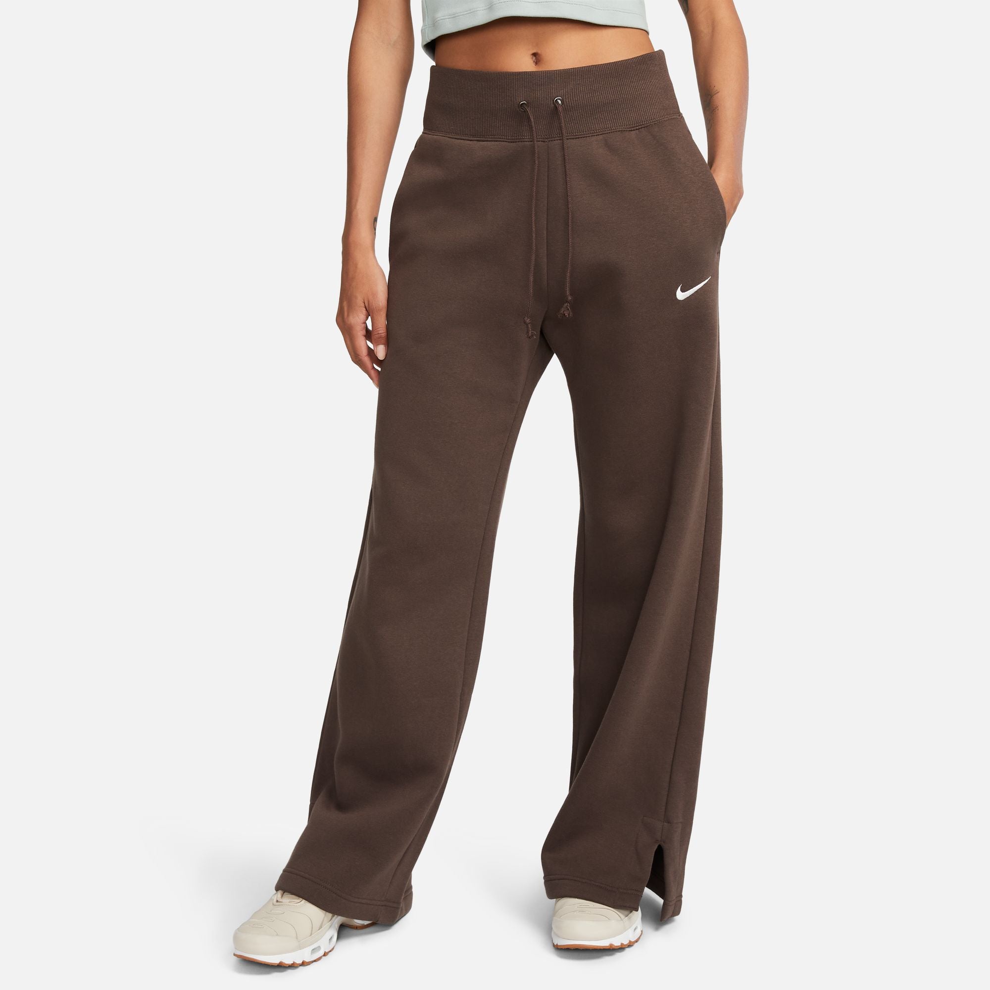 Nike sweatpants high discount waisted