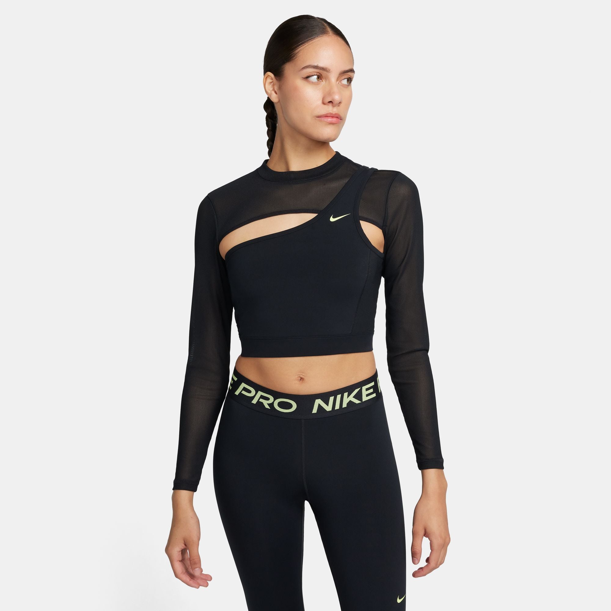 Nike pro hot sale top womens