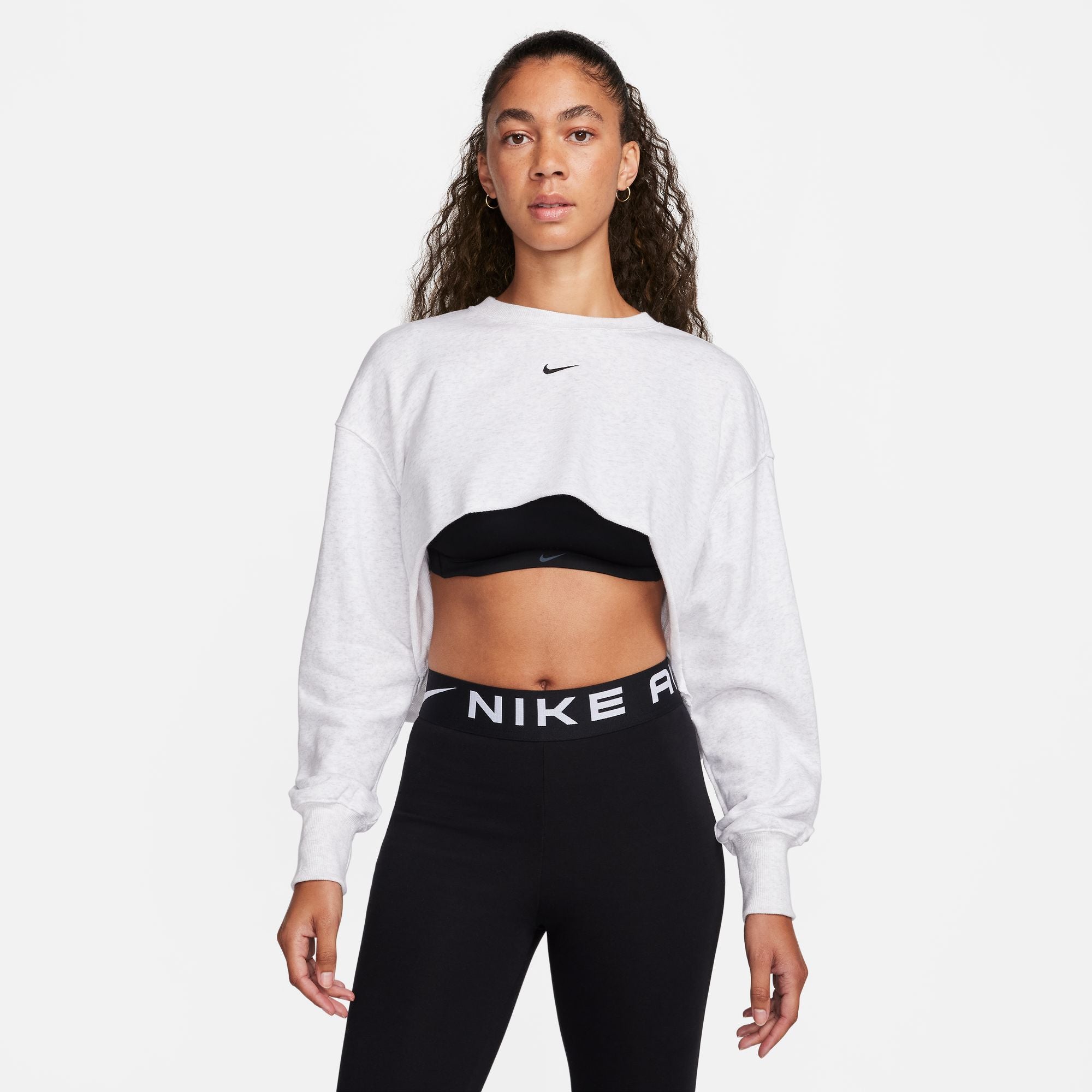 Nike crop outlet top long sleeve