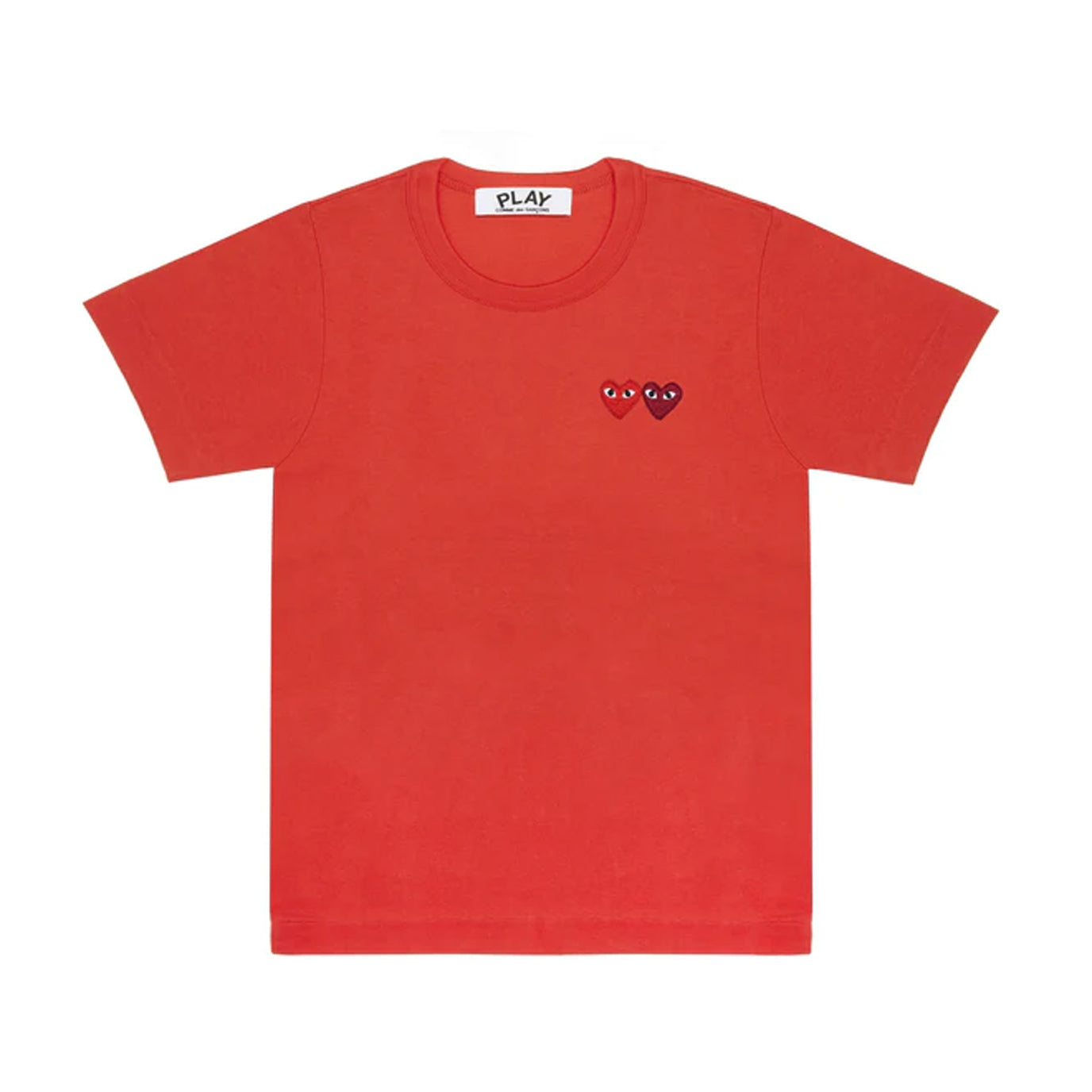 Play CDG Double Heart Red Shirt - SoleFly