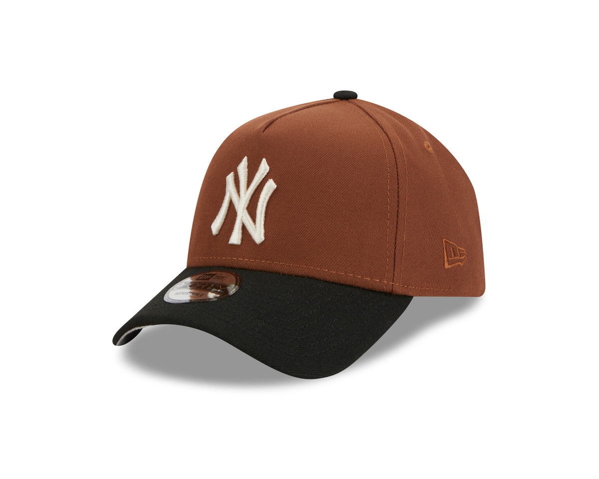 New Era 940 A-Frame Atlanta Braves Brown Satin Cap, Caps & Hats