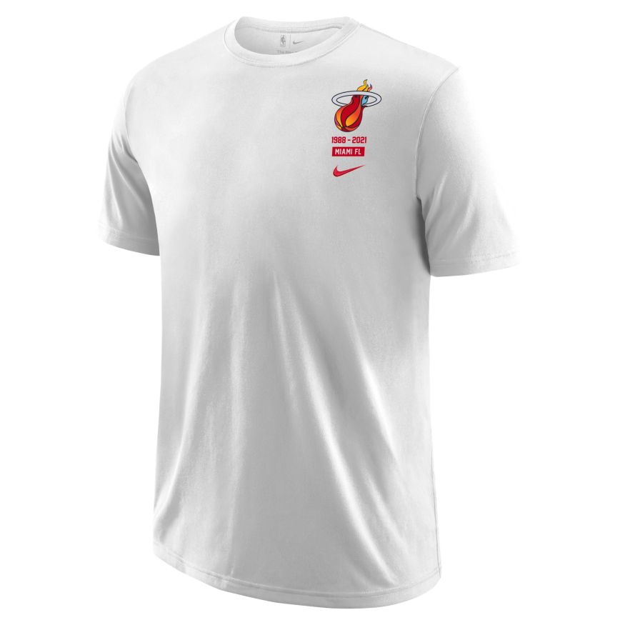 Unique Stylistic Tee Miami Heat Shirt, Basketball Tee Shirt White S