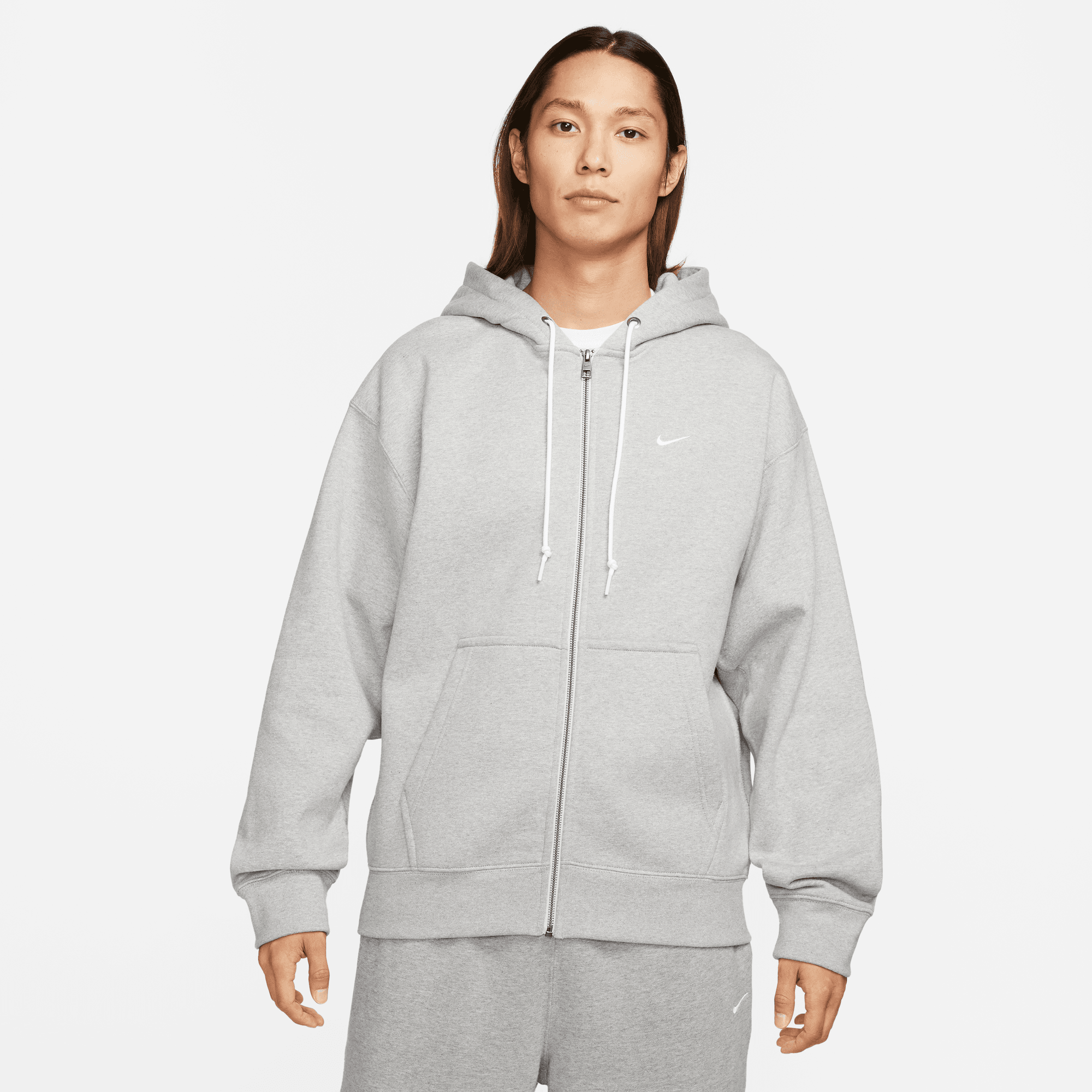Nike Sportswear Club Fleece Pullover Hoodie - Grey - Medium (as1, alpha, l,  regular, regular, Standard, Grey, Large)