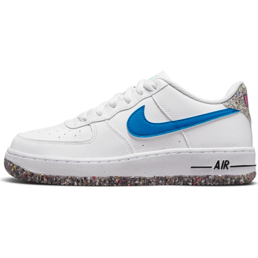 Nike Kids' Air Force 1 Lv8 Leather Sneakers In White/aura/light Madder Root