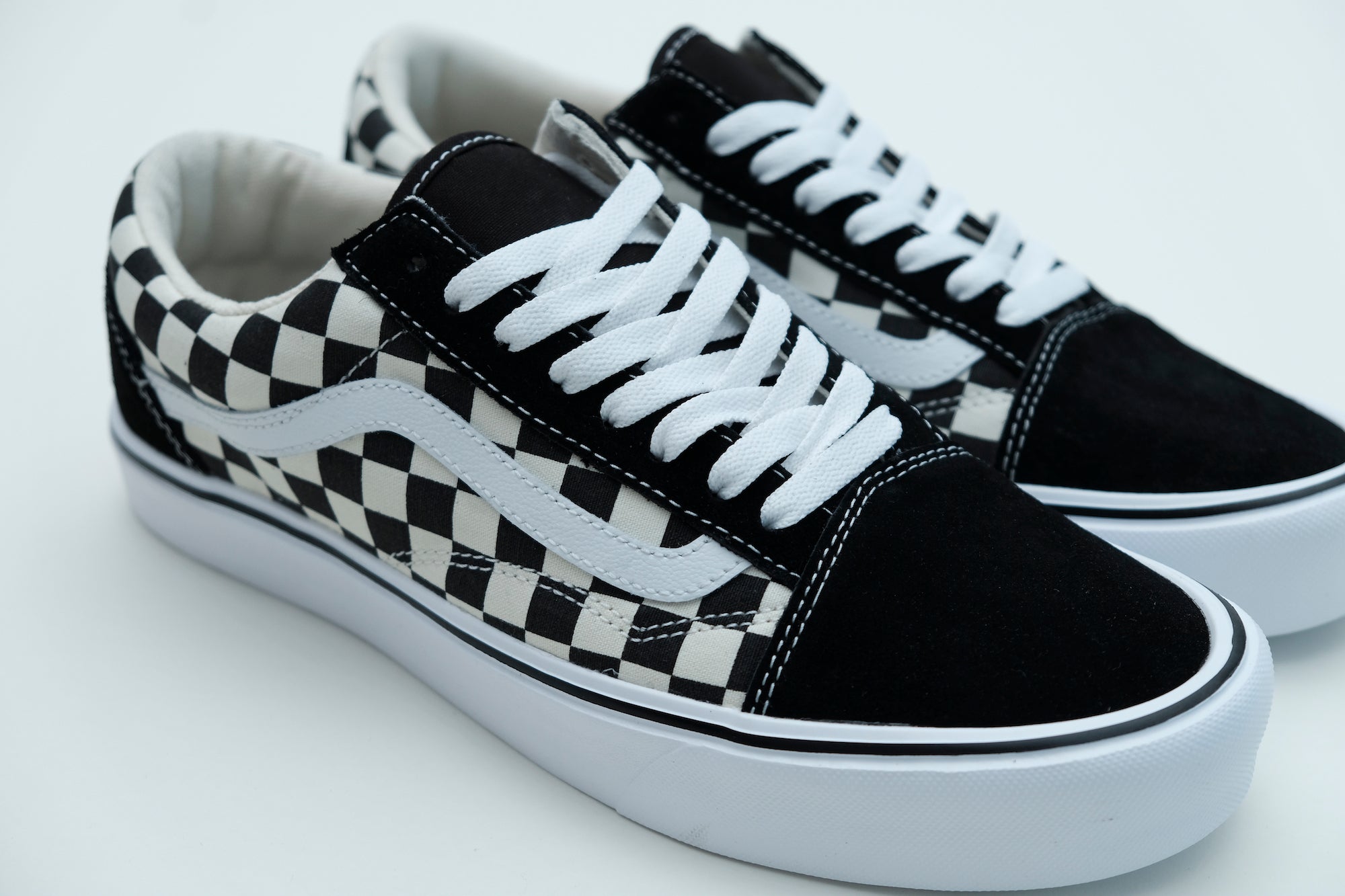 Vans Old Skool checkerboard sneakers in black