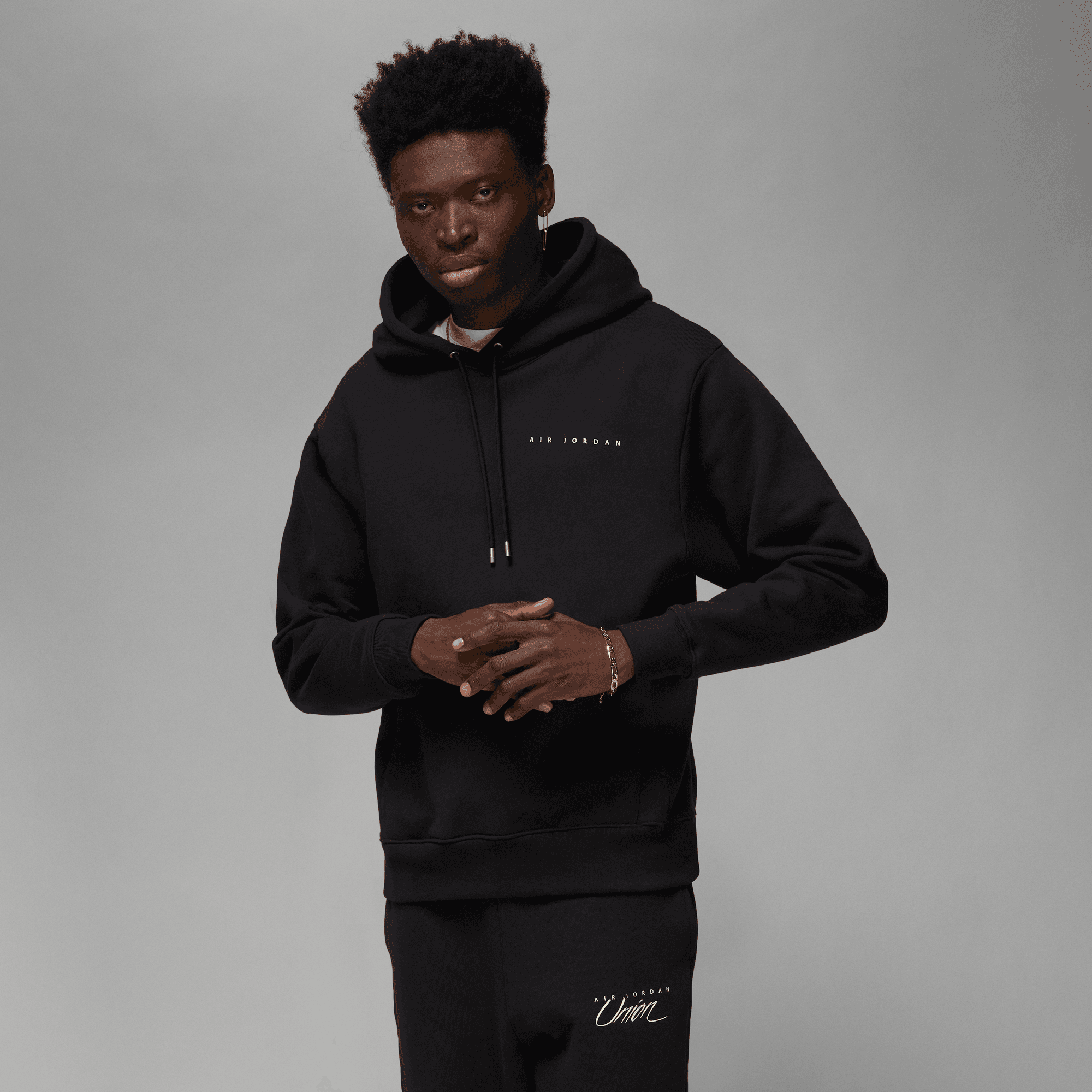 UNION JORDAN HOODED SWEATSHIRT BLACK - ファッション小物