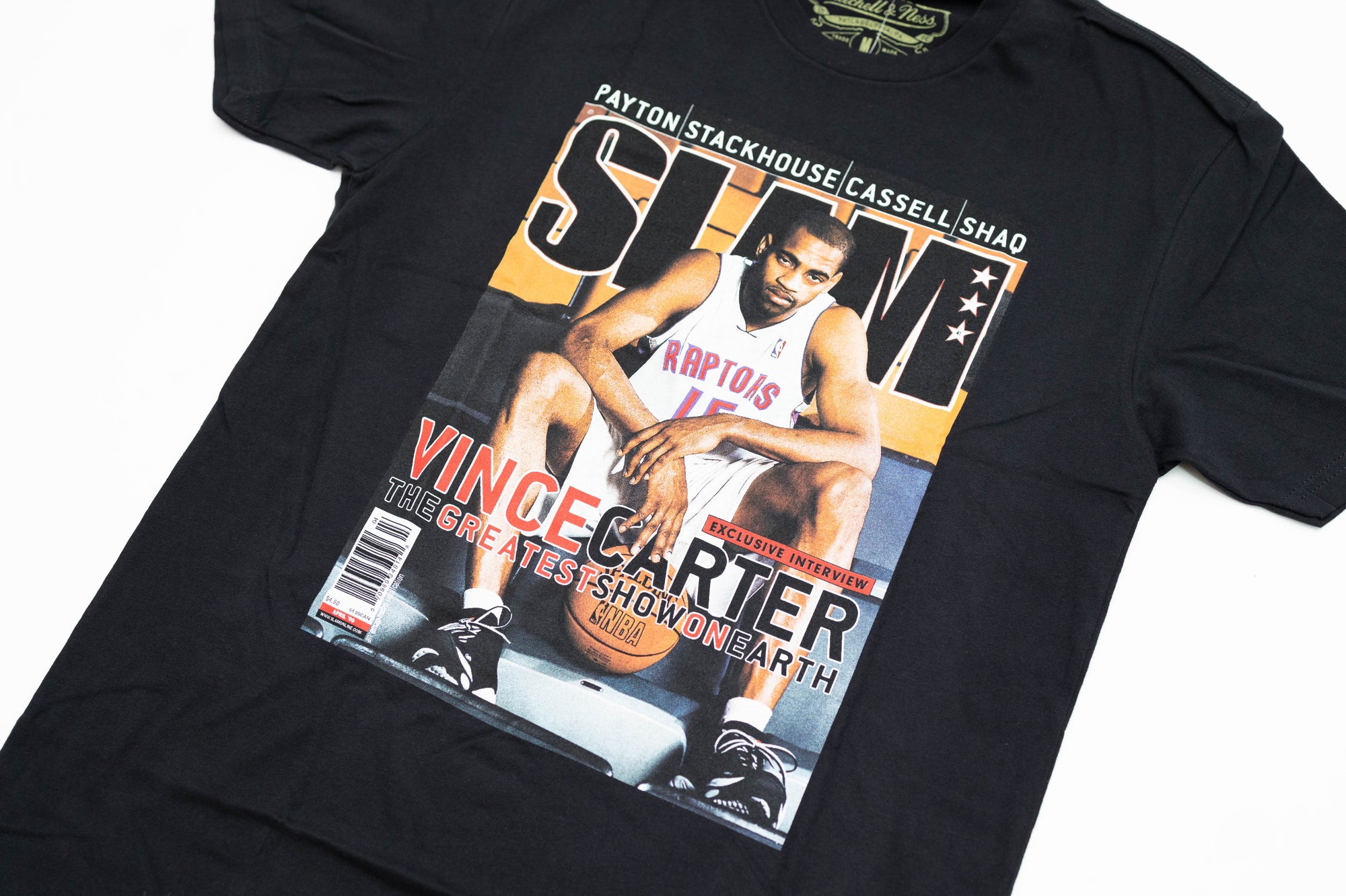 Vince Carter Toronto Raptors Mitchell & Ness Slam Cover T-Shirt - White